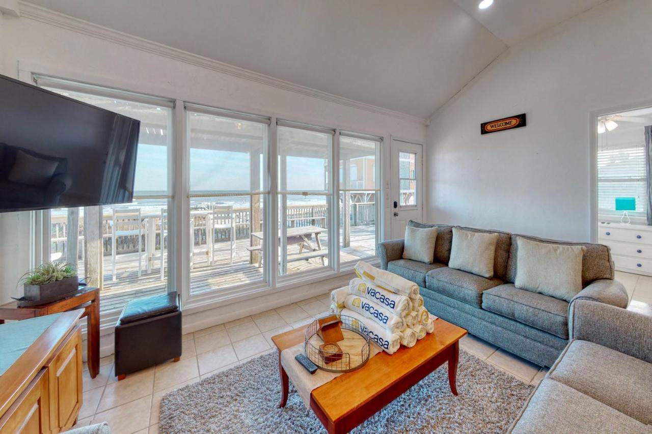 Gulf Front Retreat Villa Galveston Esterno foto